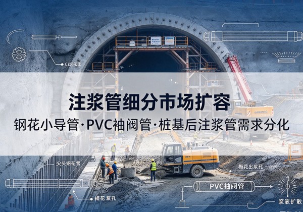 措勤注浆管细分市场扩容，隧道钢花小导管、PVC 袖阀管、桩基后注浆管需求分化